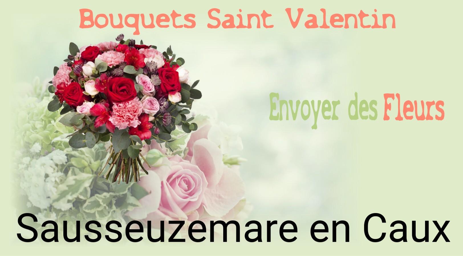 Roses de Saint-Valentin livrées à Sausseuzemare-en-Caux